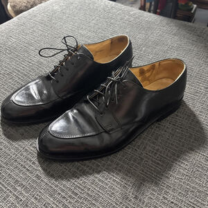 EUC VINTAGE COLE HAAN 11825 LACE UP BLACK SHOES SIZE 9.5 MADE IN USA